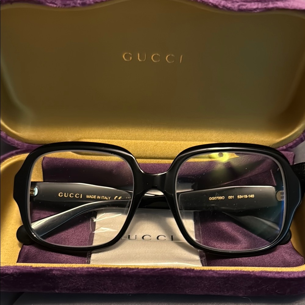 Gucci Black Square Glasses